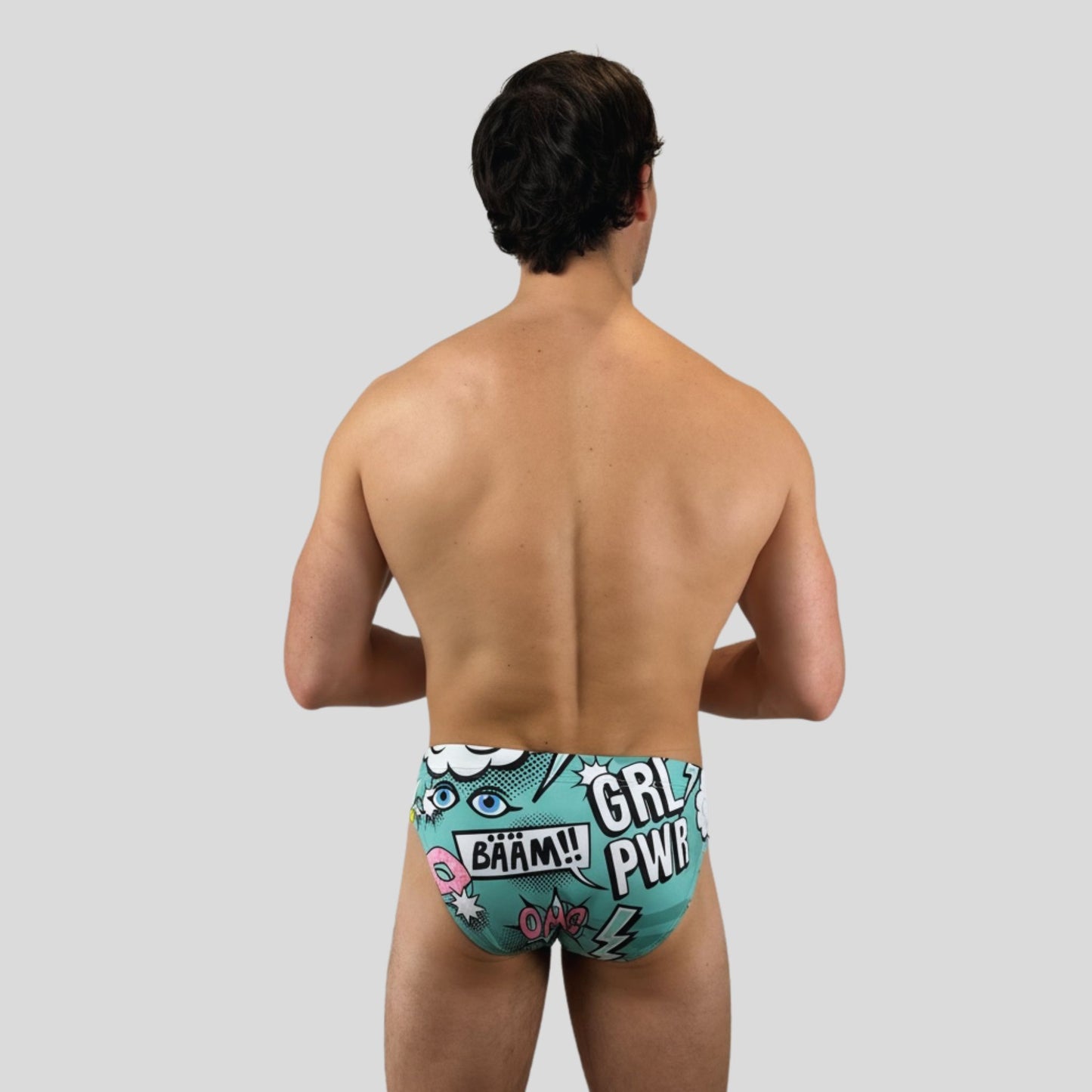 Swim Brief - Mint Banana Splash