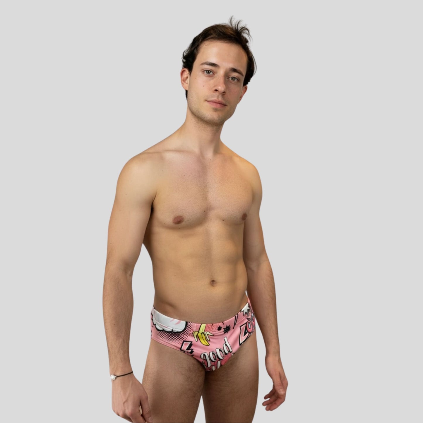 Swim Brief - Rose Banana Splash