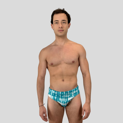 Swim Brief - Blue Tye Dye