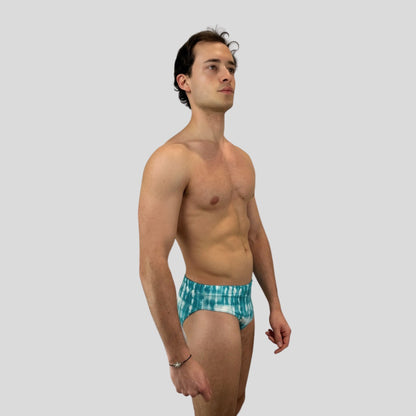 Swim Brief - Blue Tye Dye