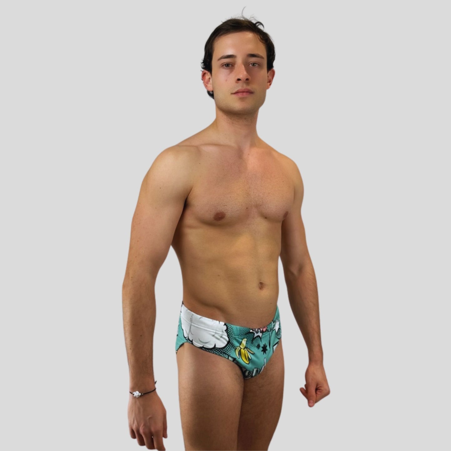 Swim Brief - Mint Banana Splash